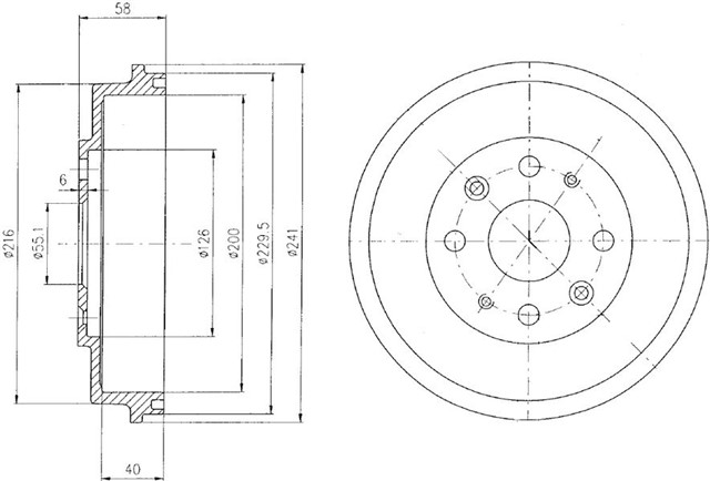 FREN KAMPANASI ARKA MAZDA 323 01/91 10/98