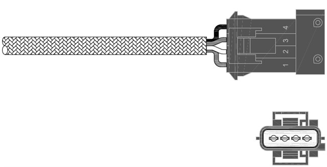 OKSIJEN SENSORU ARKA VOLVO C70 98 - 05 C70 COUPE 97 - 02 S70 97 - 00 97 - 02 XC70 2.4T 97 - 02
