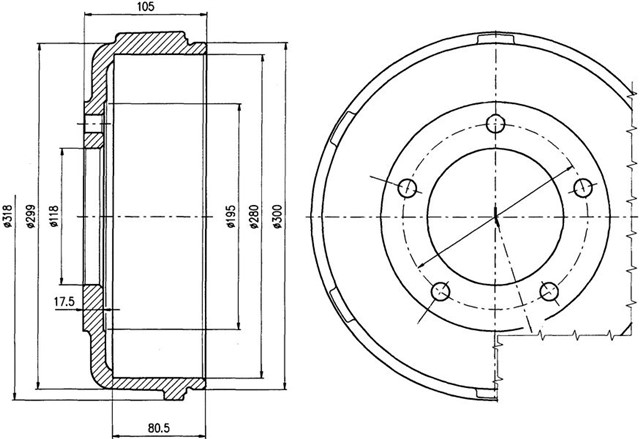 ARKA KAMPANA TRANSIT V.184 01 06 TEK TEKER