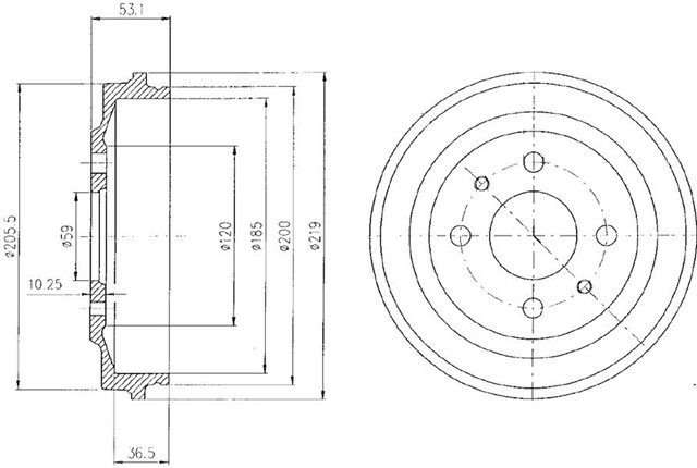 FREN KAMPANASI ARKA FIAT UNO 70