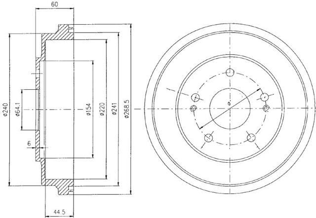 FREN KAMPANASI ARKA HONDA CR - V 06/97 01/02
