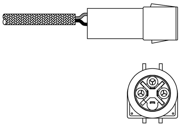 OKSIJEN SENSORU - FORD ESCORT. FIESTA II. SCORPIO. SIERRA. TRANSIT 08/85 02/93