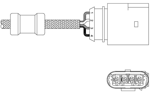 OKSIJEN SENSORU - AUDI A3; VW BORA. GOLF IV. NEW BEETLE 08/98 06/06