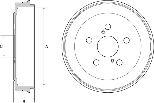 FREN KAMPANASI ARKA TOYOTA COROLLA 2003 - 03