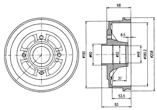 FREN KAMPANASI ARKA RENAULT 5. 9. 11. 19. CLIO. CLIO VAN. TWINGO 81