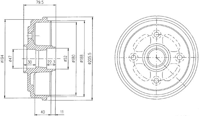 FREN KAMPANASI ARKA CHEVROLET MATIZ / DAEWOO MATIZ 01/98 12/05