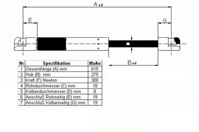 BAGAJ AMORTISORU FIESTA 98 D0083