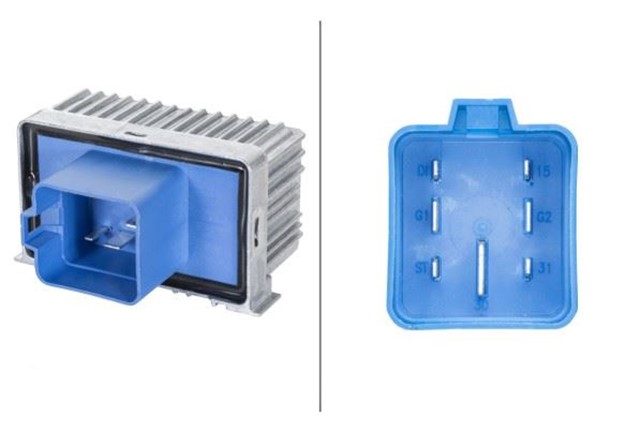 KIZDIRMA BUJISI KUMANDA CIHAZI 12V 7 - KUTUPLU MAVI OPEL