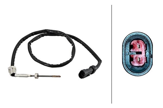 EGZOZ SICAKLIGI SENSORU 500 MM 2 - KUTUPLU DAF