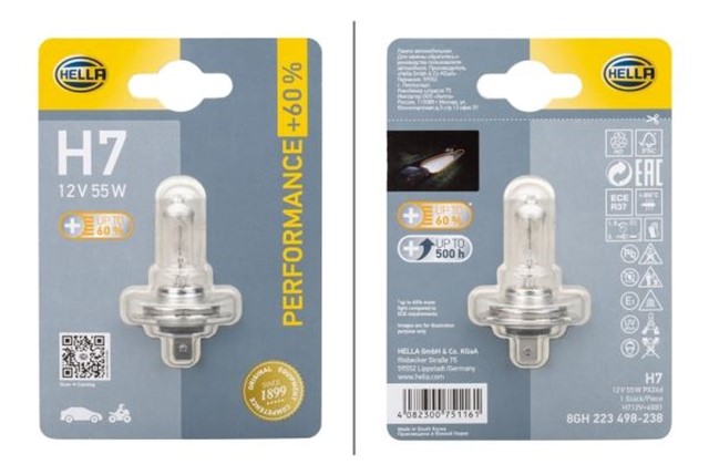 AMPUL HEADLIGHT H7 PX26D 12V