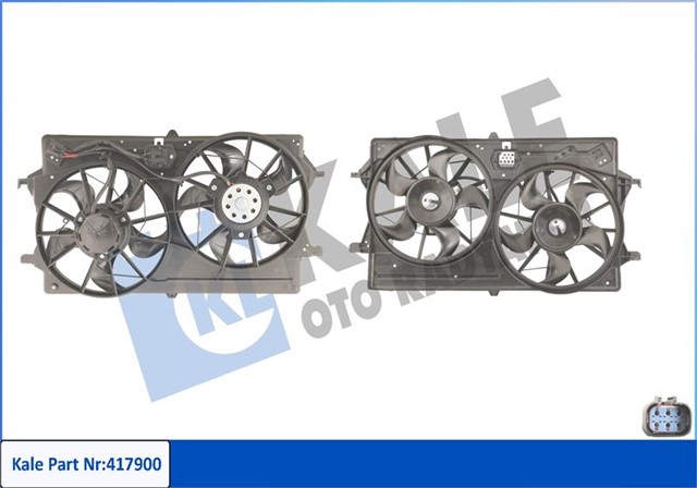 FAN MOTORU KOMPLE AC CIFTLI 1.6 ZETEC 16V FOCUS BM 98 04