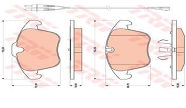 ON BALATA FISLI P407 2.0HDI 04 10 P508 1.6 1.10 C5 1.6 1.8 2.0 1.6 HDI - 2.0 HDI 08 12 208 1.2