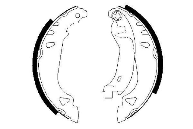 PABUCLU FREN BALATASI 180X30 MM FIAT - LANCIA DEDRA BERLINA DEDRA STATION WAGON DELTA PUNTO 93 PUNTO 97 PUNTO VAN 97 TEMPRA TIPO 87 TIPO 93 Y