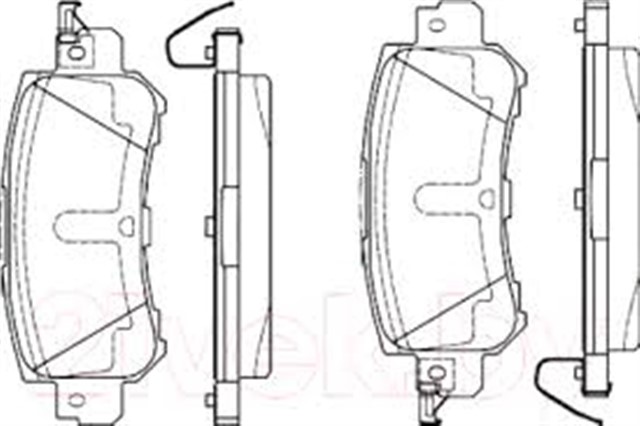 DISK BALATA - ARKA - WVA 25540 - 104.7 X 43.6 X 14.9 MM