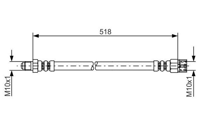 FREN HORTUMU ARKA MERCEDES VITO W638 96 03