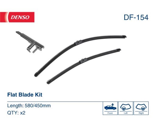 WIPER. FLAT FRONT BLADE