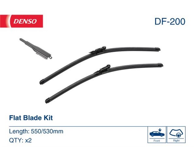 WIPER. FLAT FRONT BLADE