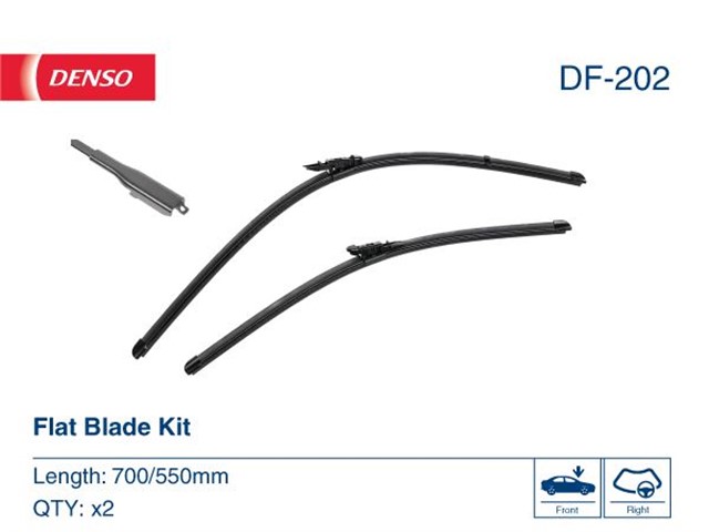 WIPER. FLAT FRONT BLADE