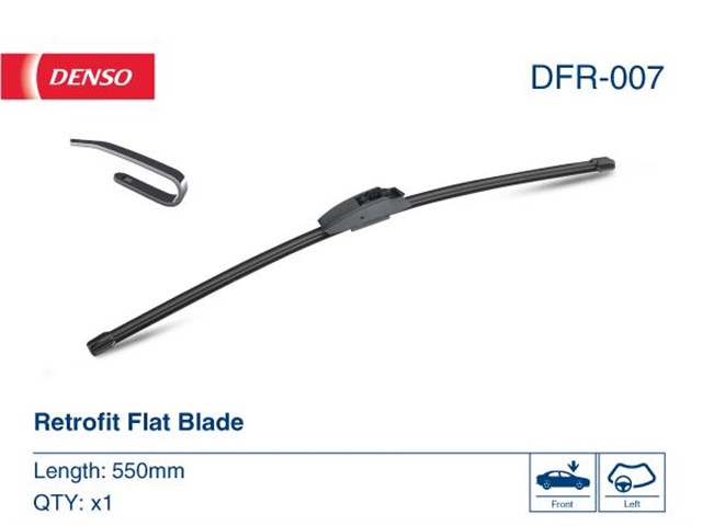WIPER. FLAT FRONT BLADE