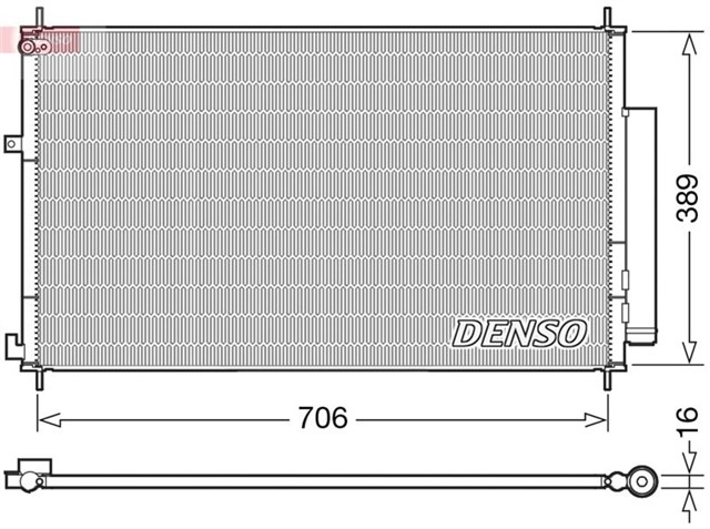 CONDENSER. AIR CONDITIONING HONDA CR - V IV 12 - 