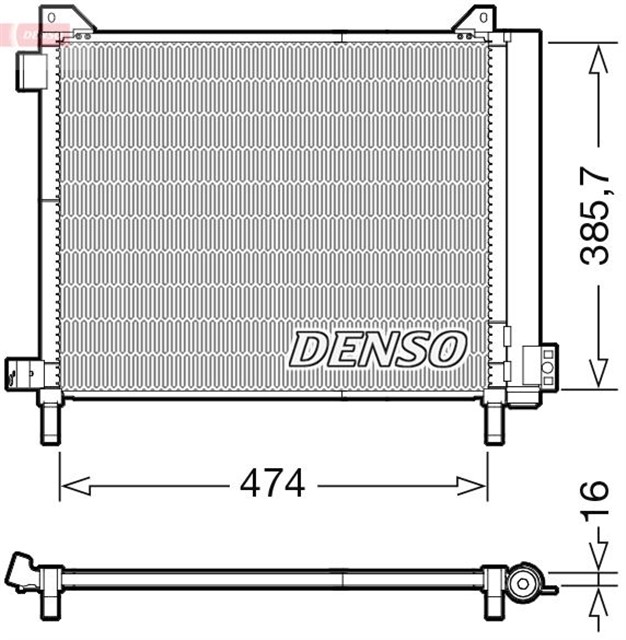 CONDENSER. AIR CONDITIONING NISSAN MICRA IV K13 10 - 