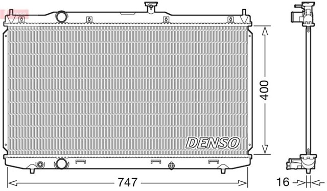 RADIATOR. ENGINE COOLING HONDA ACCORD IX 12 - 