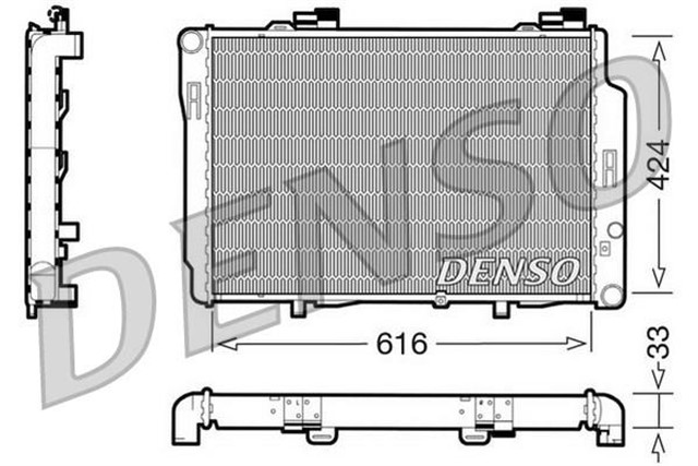 RADIATOR. ENGINE COOLING MERCEDES - BENZ C - CLASS 202 93 - 01