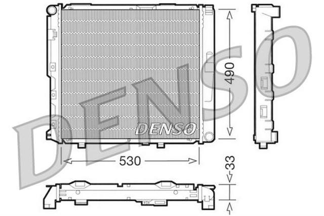 RADIATOR. ENGINE COOLING MERCEDES - BENZ E - CLASS 124 92 - 96
