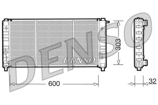 RADIATOR. ENGINE COOLING SEAT IBIZA I 84 - 93