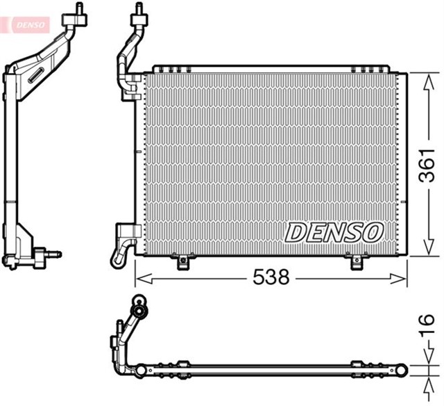 CONDENSER. AIR CONDITIONING FORD B - MAX 12 - 