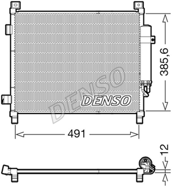 CONDENSER. AIR CONDITIONING NISSAN NOTE E12 13 - 