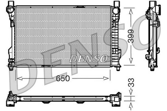 RADIATOR. ENGINE COOLING MERCEDES - BENZ C - CLASS 203 00 - 07