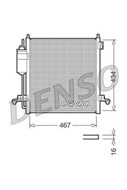CONDENSER. AIR CONDITIONING MITSUBISHI L 200 / TRITON 05 - 15