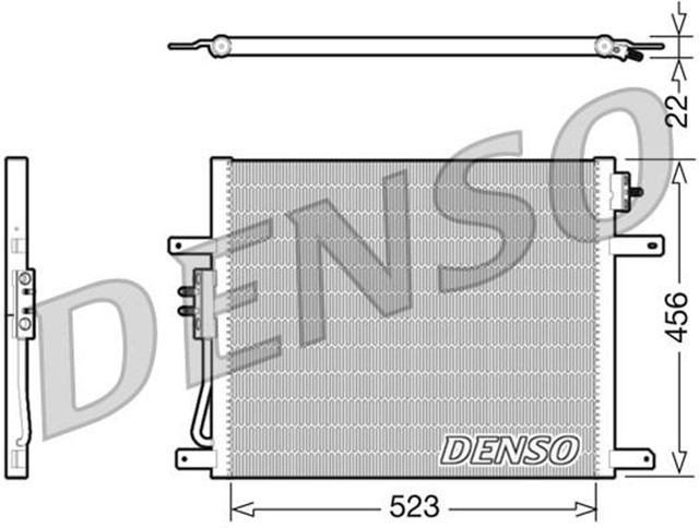 CONDENSER. AIR CONDITIONING JEEP GRAND CHEROKEE II 98 - 05