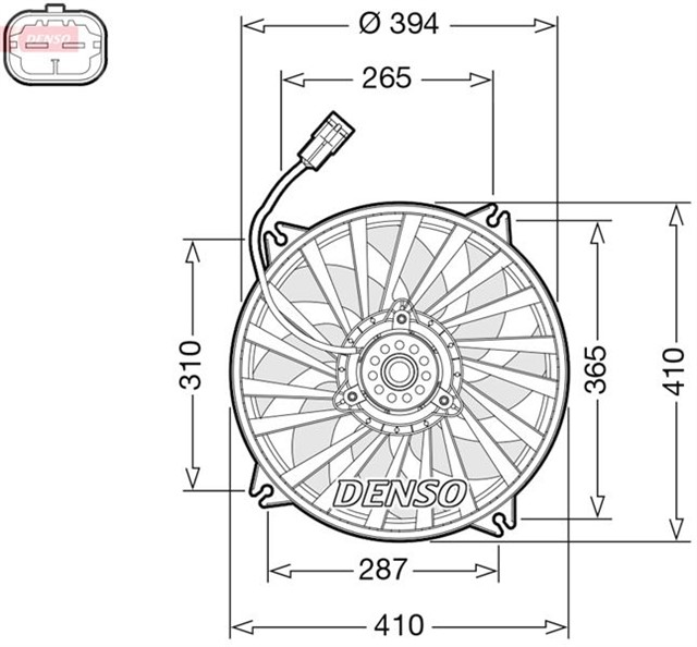 FAN. RADIATOR CITRO N C4 GRAND PICASSO I 06 - 13