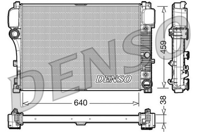 RADIATOR. ENGINE COOLING MERCEDES - BENZ S - CLASS W221 05 - 13