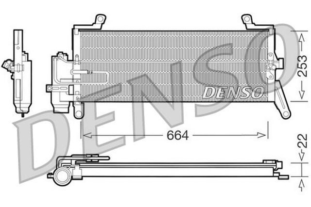 CONDENSER. AIR CONDITIONING LANCIA Y 95 - 03