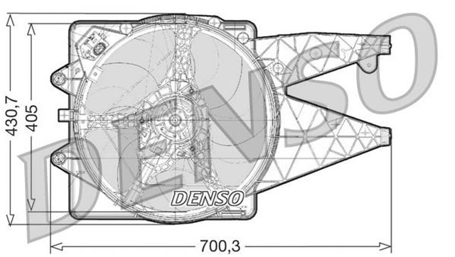 FAN. RADIATOR ALFA ROMEO MITO 08 - 
