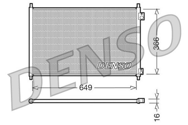 CONDENSER. AIR CONDITIONING HONDA ACCORD VI 97 - 05