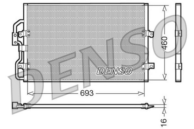 CONDENSER. AIR CONDITIONING CITRO N EVASION 94 - 02