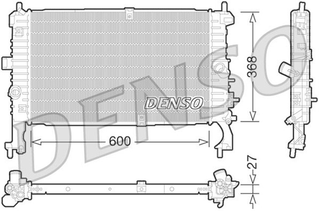 RADIATOR. ENGINE COOLING OPEL MERIVA A 03 - 10