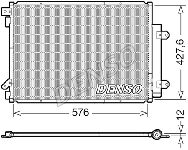 CONDENSER. AIR CONDITIONING SUZUKI SX4 S - CROSS 13 - 