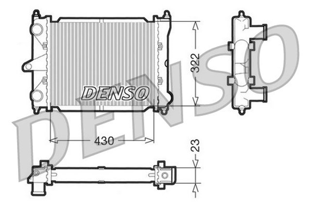 RADIATOR. ENGINE COOLING VW POLO 6N1 94 - 99