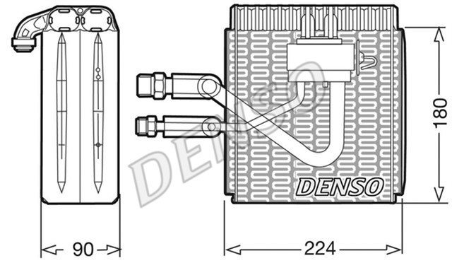 EVAPORATOR. AIR CONDITIONING FIAT BARCHETTA 95 - 05