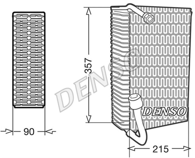 EVAPORATOR. AIR CONDITIONING AUDI 100 4A. C4 90 - 94