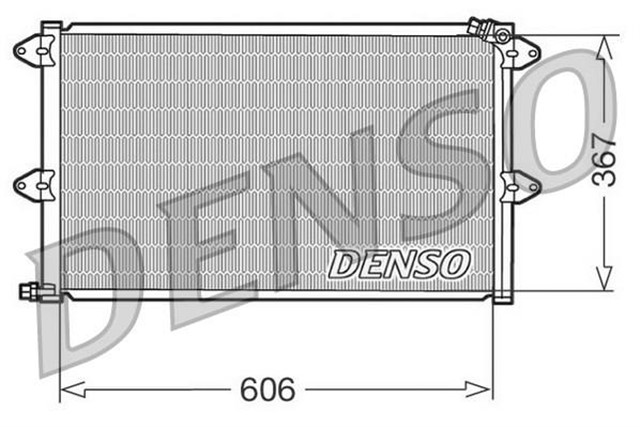 CONDENSER. AIR CONDITIONING SEAT CORDOBA 6K1 93 - 99