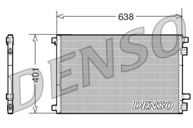 CONDENSER. AIR CONDITIONING RENAULT GRAND SC NIC II 04 - 09