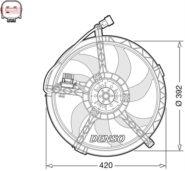 FAN. RADIATOR MINI MINI R56 06 - 13