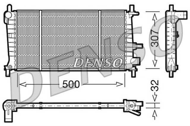 RADIATOR. ENGINE COOLING FORD FIESTA IV 95 - 03