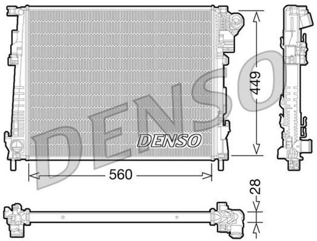 RADIATOR. ENGINE COOLING OPEL VIVARO A 01 - 